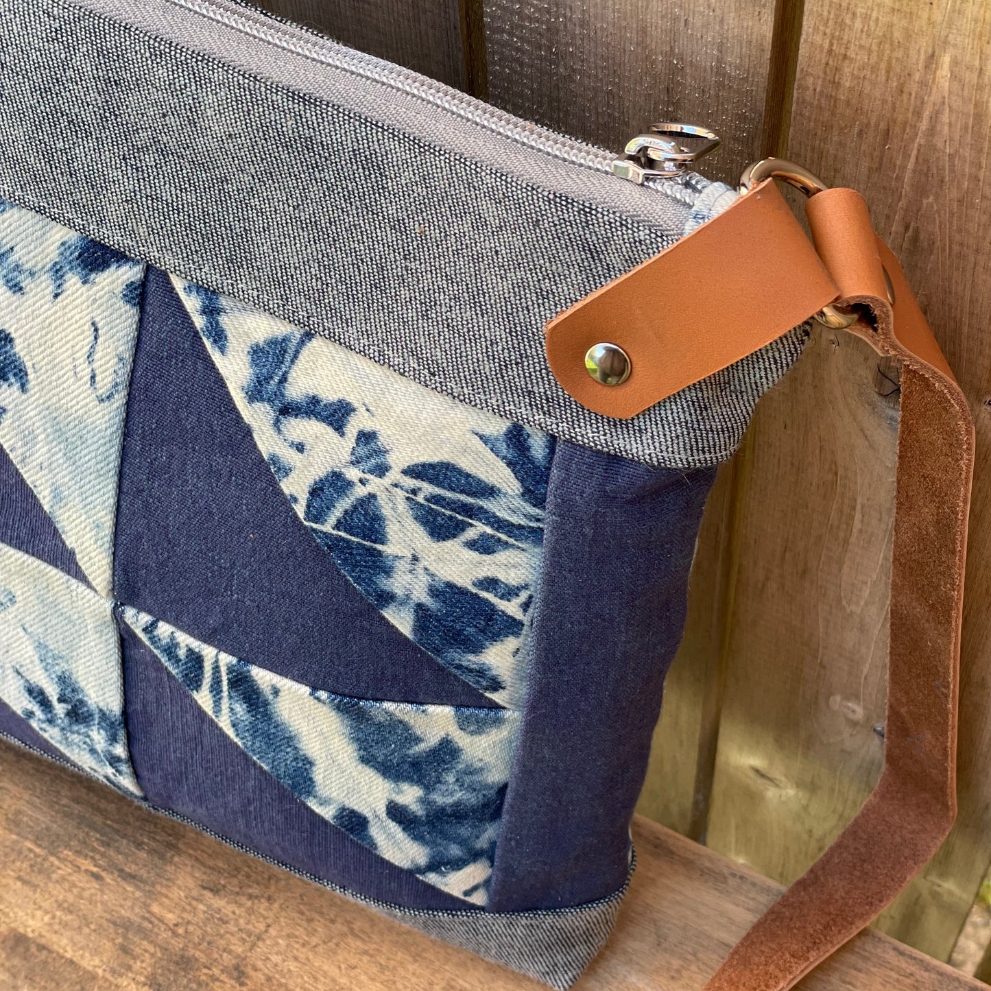 Upcycled Denim Crossbody Bag