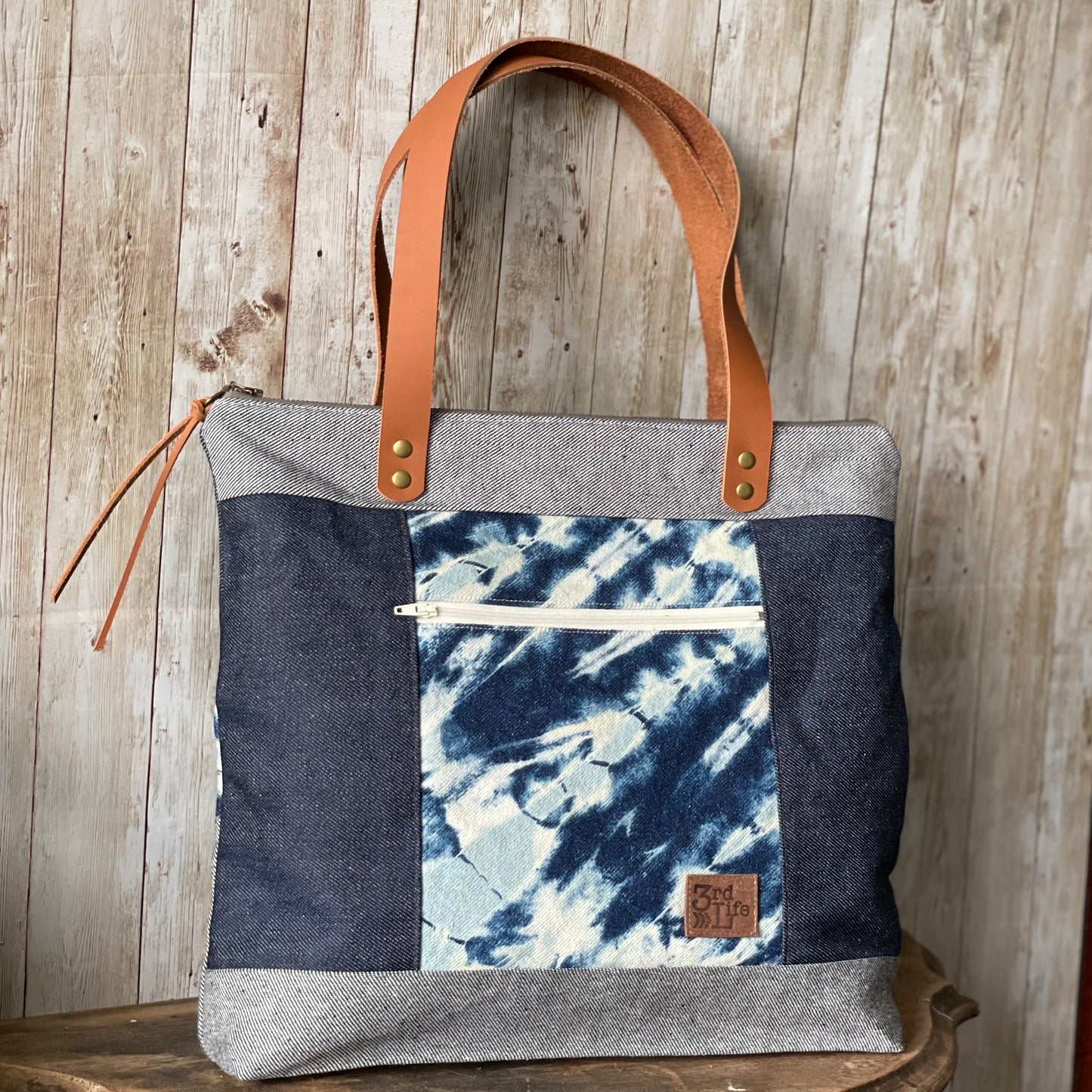 Upcycled Denim Tote Bag