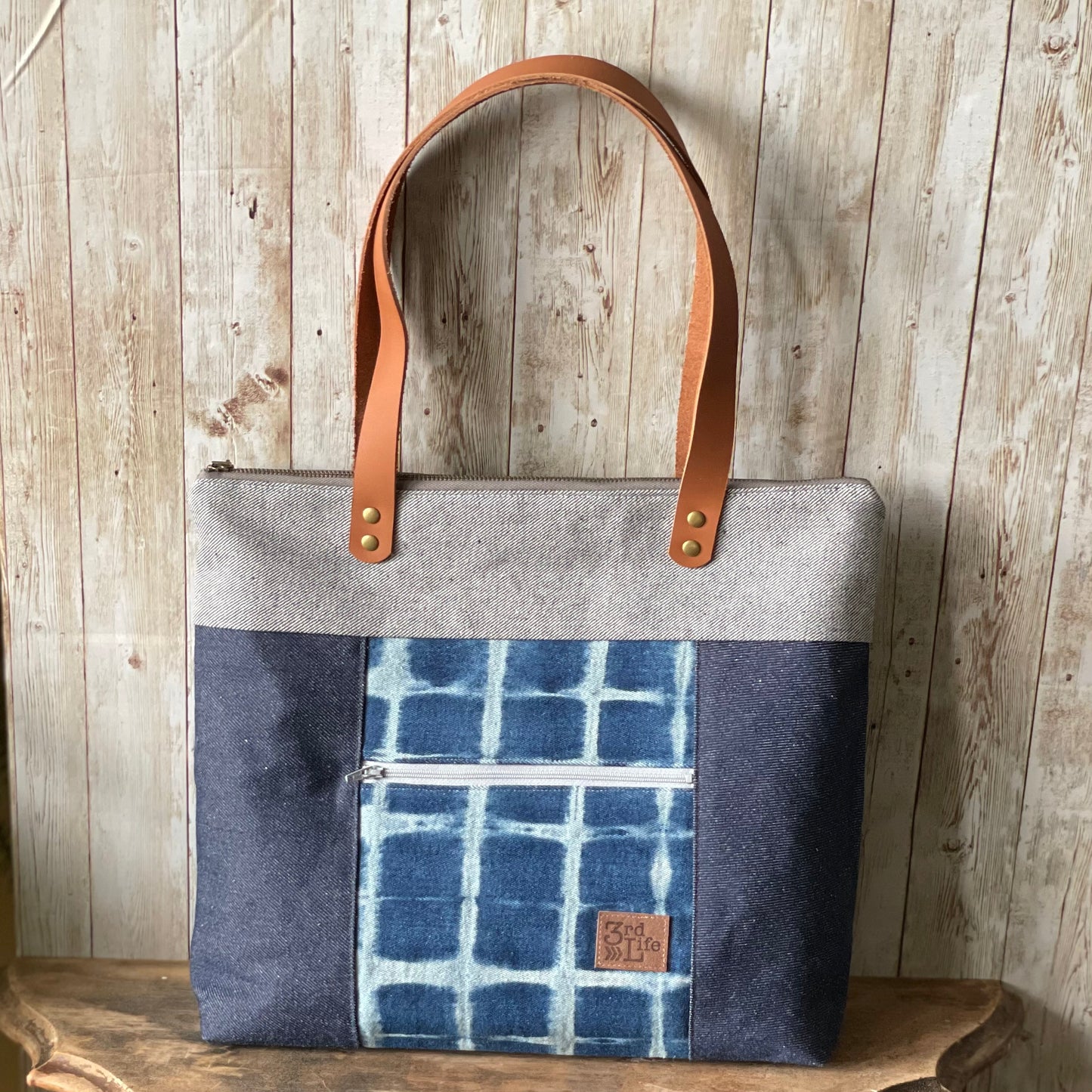 Upcycled Denim Tote Bag