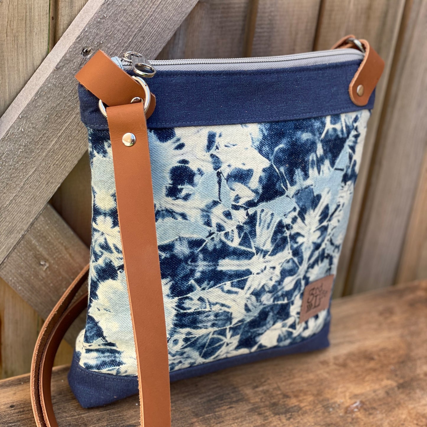Upcycled Denim Crossbody Bag