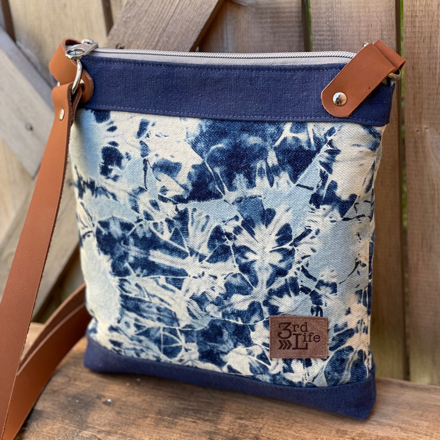 Upcycled Denim Crossbody Bag