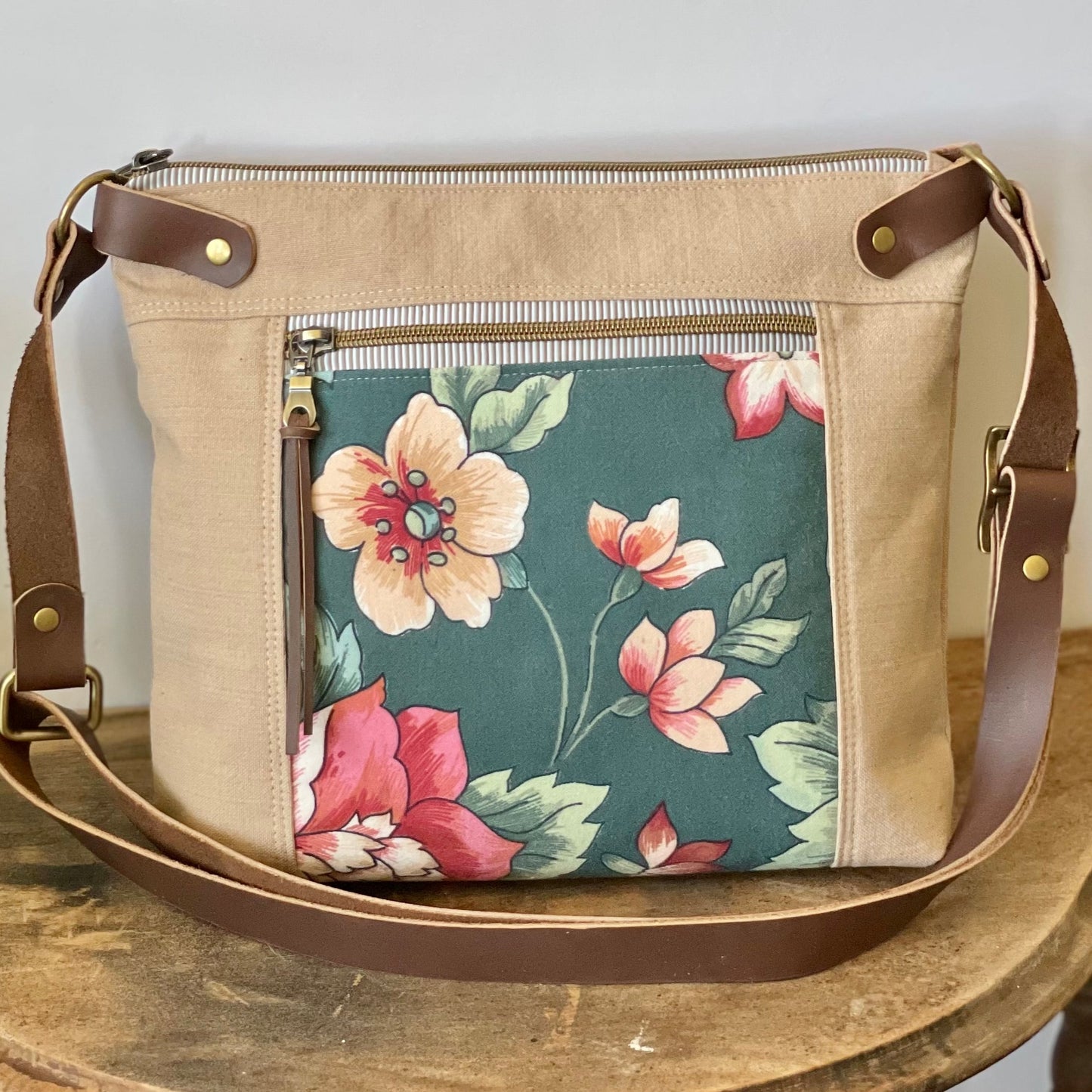 Vintage Floral Crossbody Bag