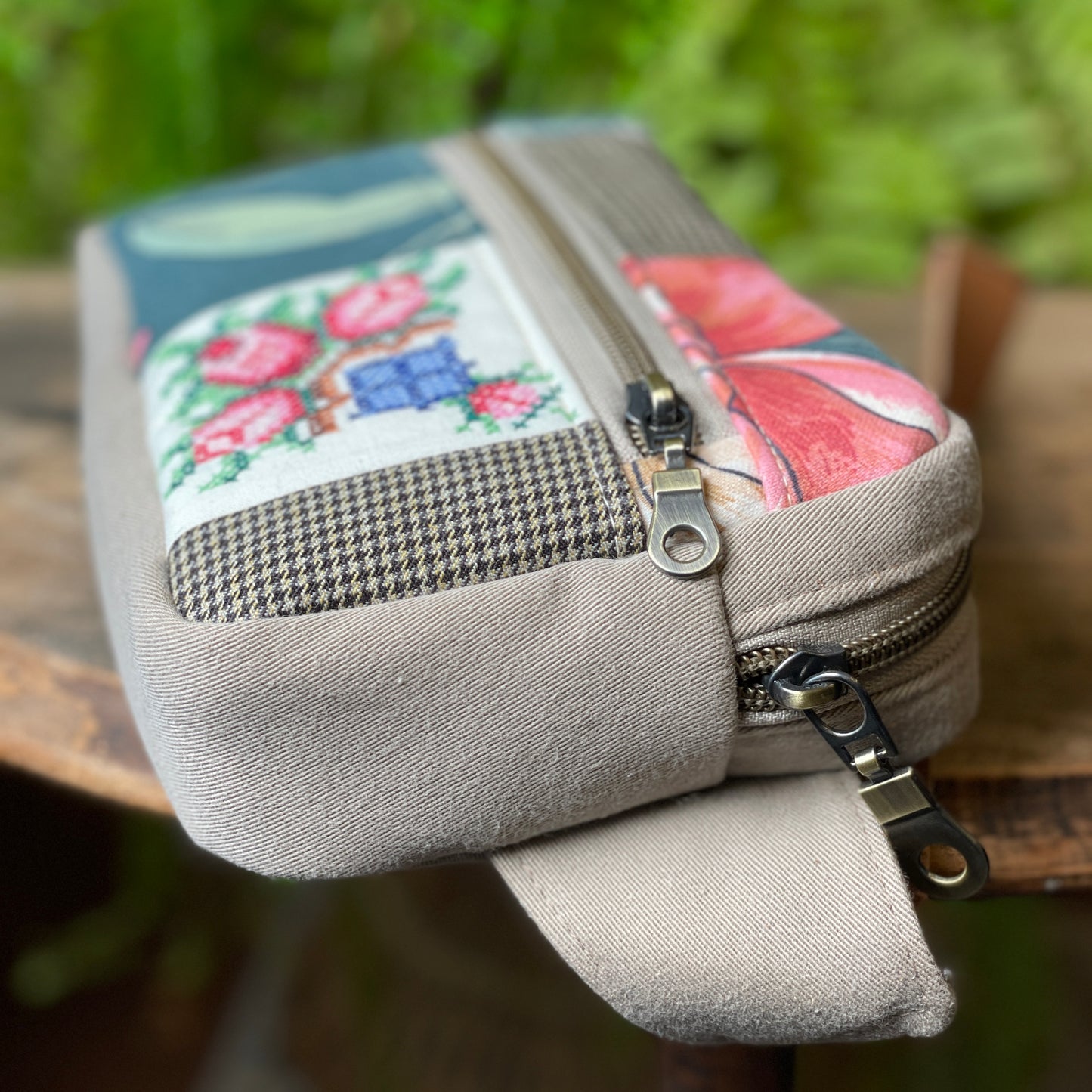 Embroidered Flowers Fanny Pack