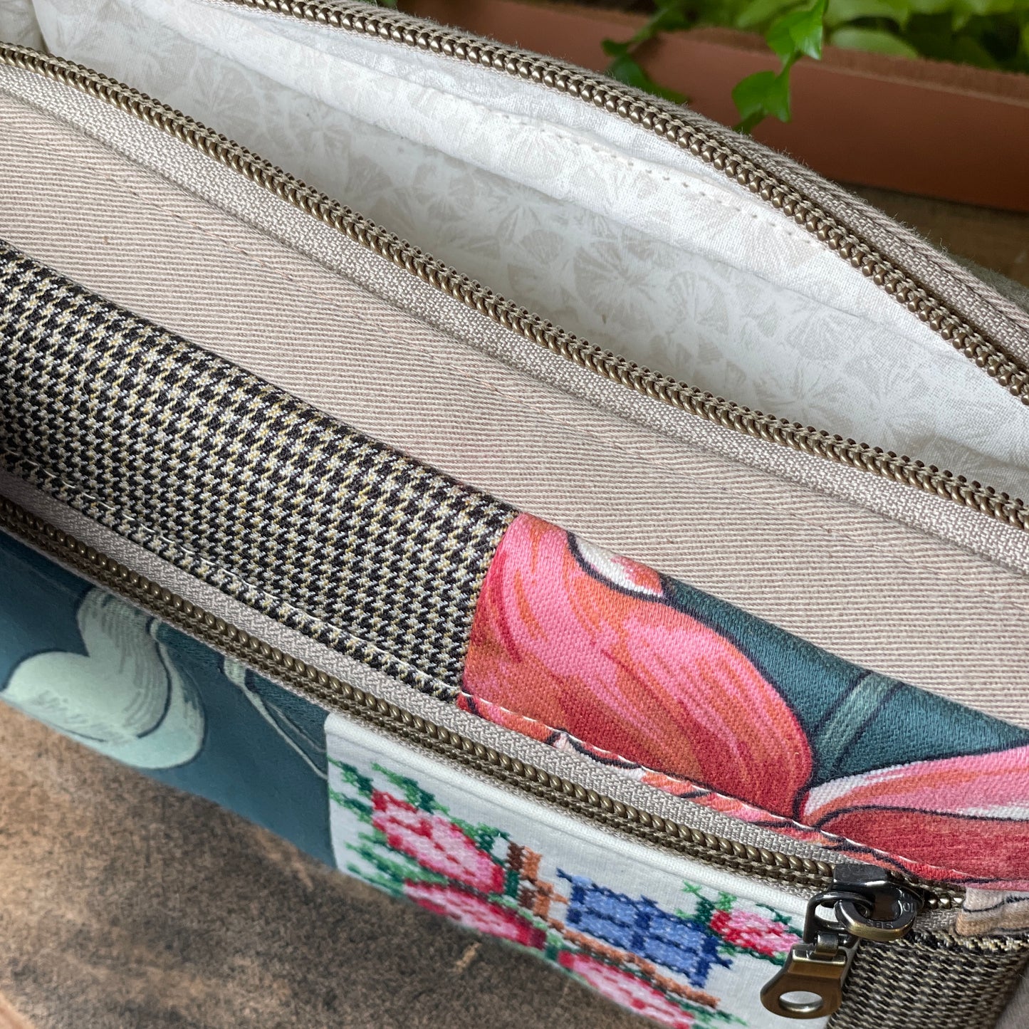 Embroidered Flowers Fanny Pack