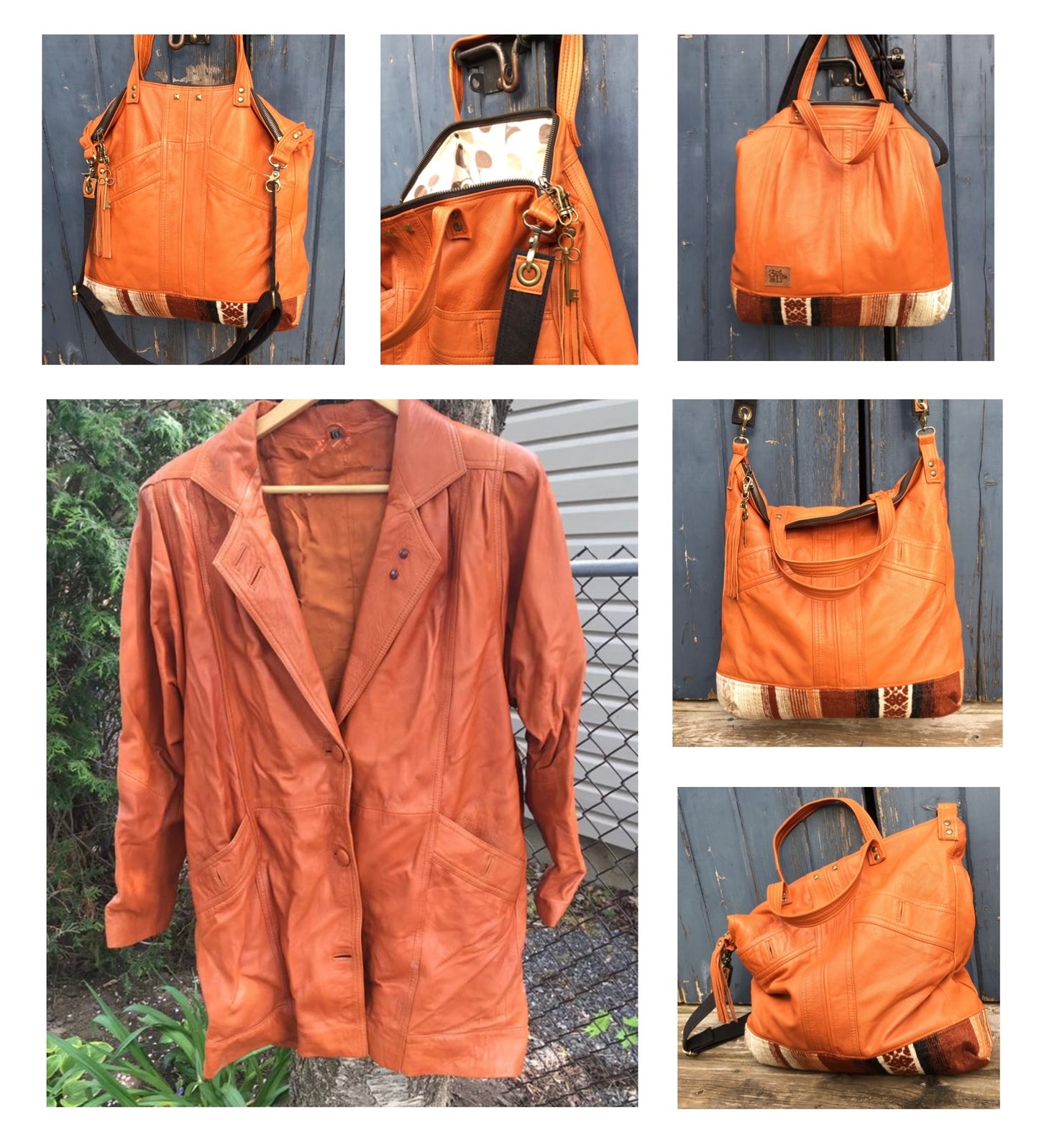 Custom Leather Jacket Bag - Made from your own jacket