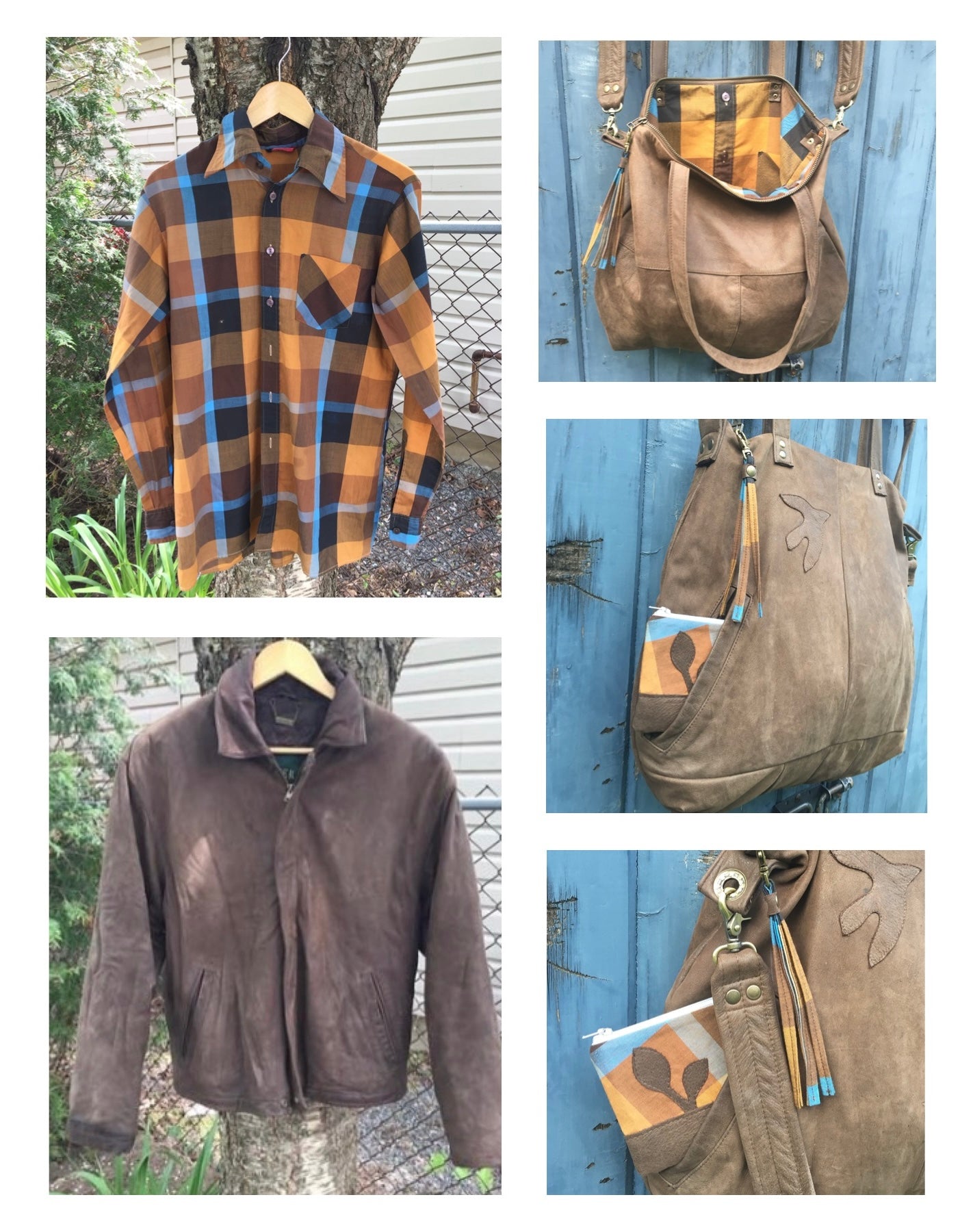 Custom Leather Jacket Bag - Made from your own jacket