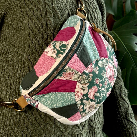 Upcycled Quilt Bag - 90's Sunset