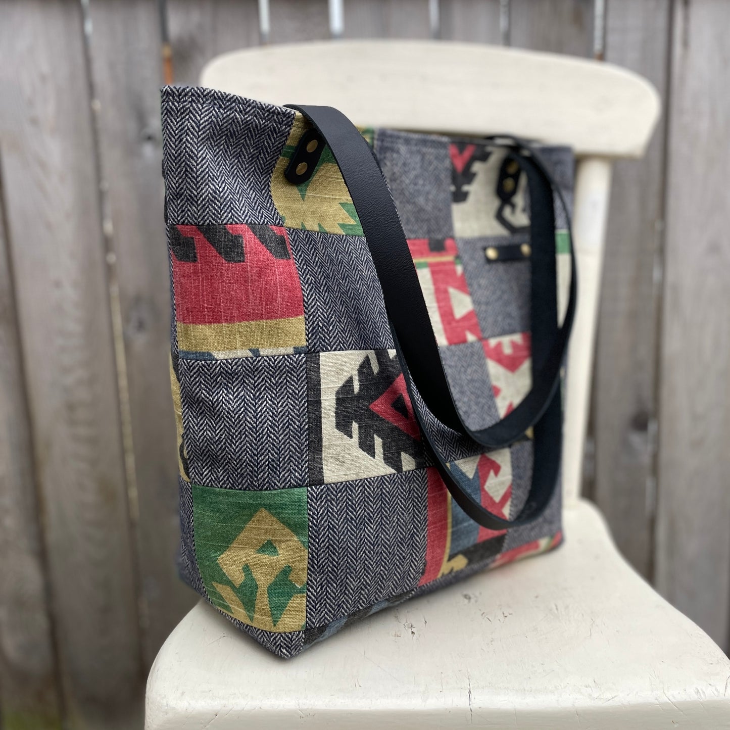 Patchwork Squares - Shoulder Bag