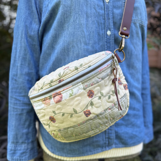 Upcycled Quilt Bag - Floral Dreams 1