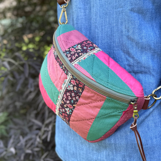Upcycled Quilt Bag - Nostalgic Patchwork