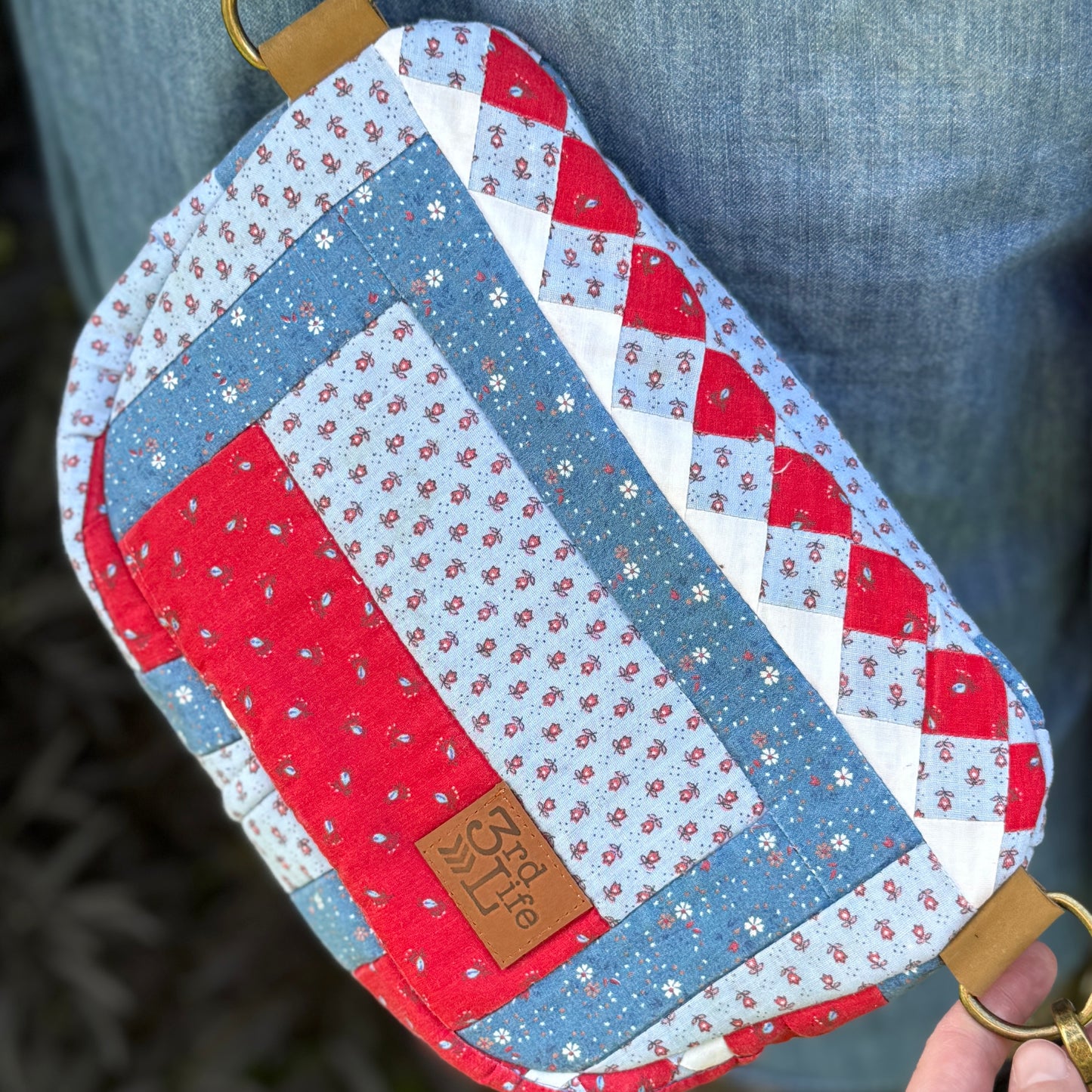 Upcycled Quilt Bag - Raggedy Ann