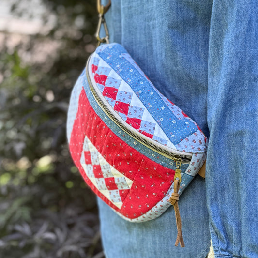 Upcycled Quilt Bag - Raggedy Ann