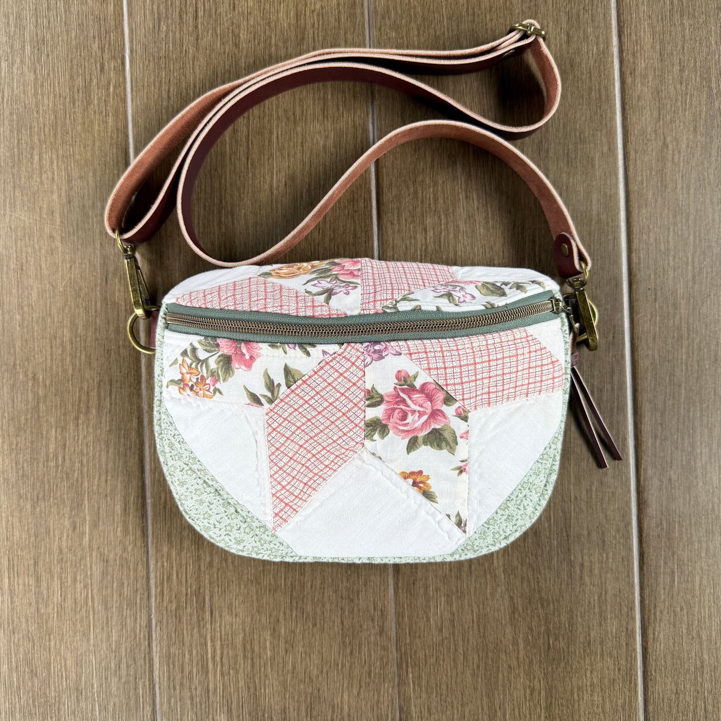 Upcycled Quilt Bag - Cotton Candy Star 3
