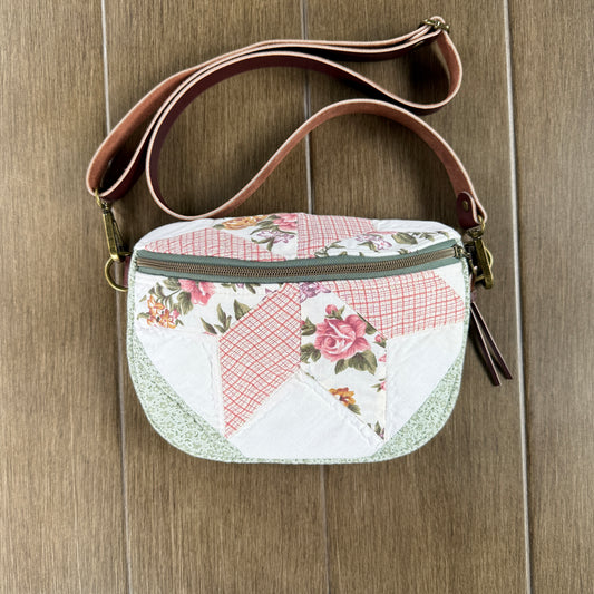 Upcycled Quilt Bag - Cotton Candy Star 3