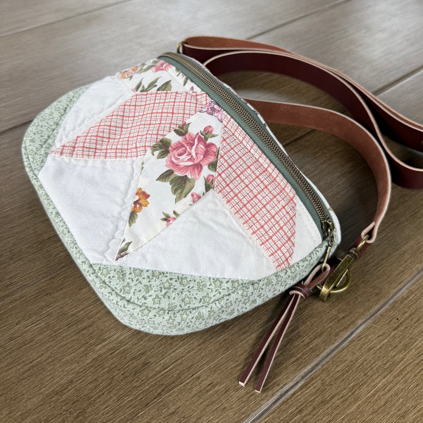 Upcycled Quilt Bag - Cotton Candy Star 3