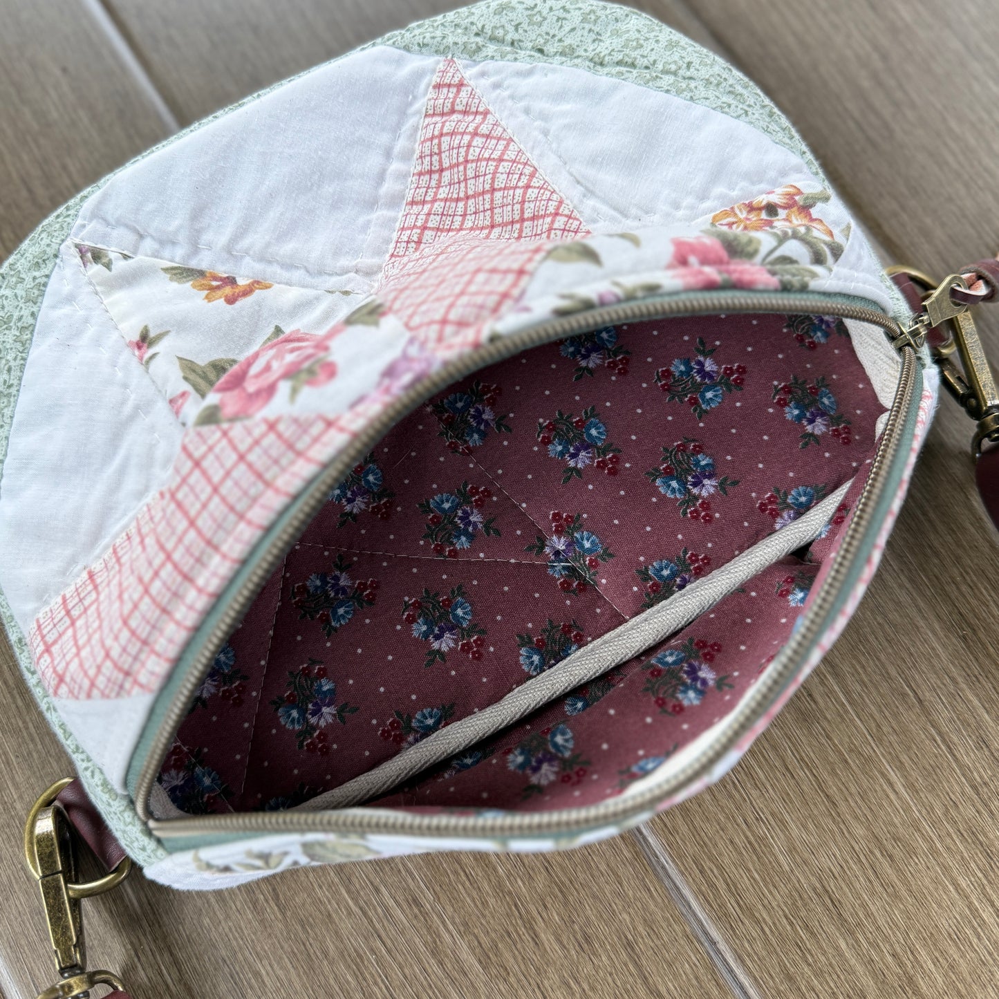 Upcycled Quilt Bag - Cotton Candy Star 3