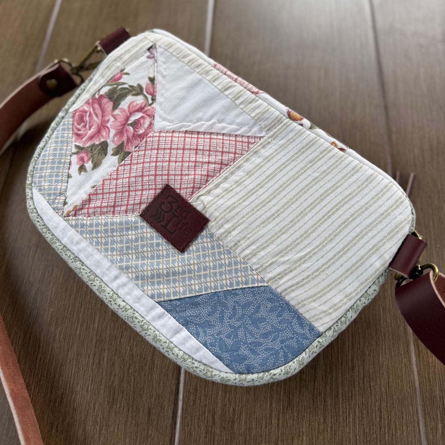 Upcycled Quilt Bag - Cotton Candy Star 3