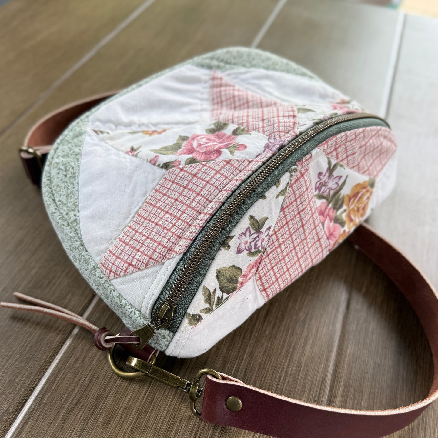 Upcycled Quilt Bag - Cotton Candy Star 3