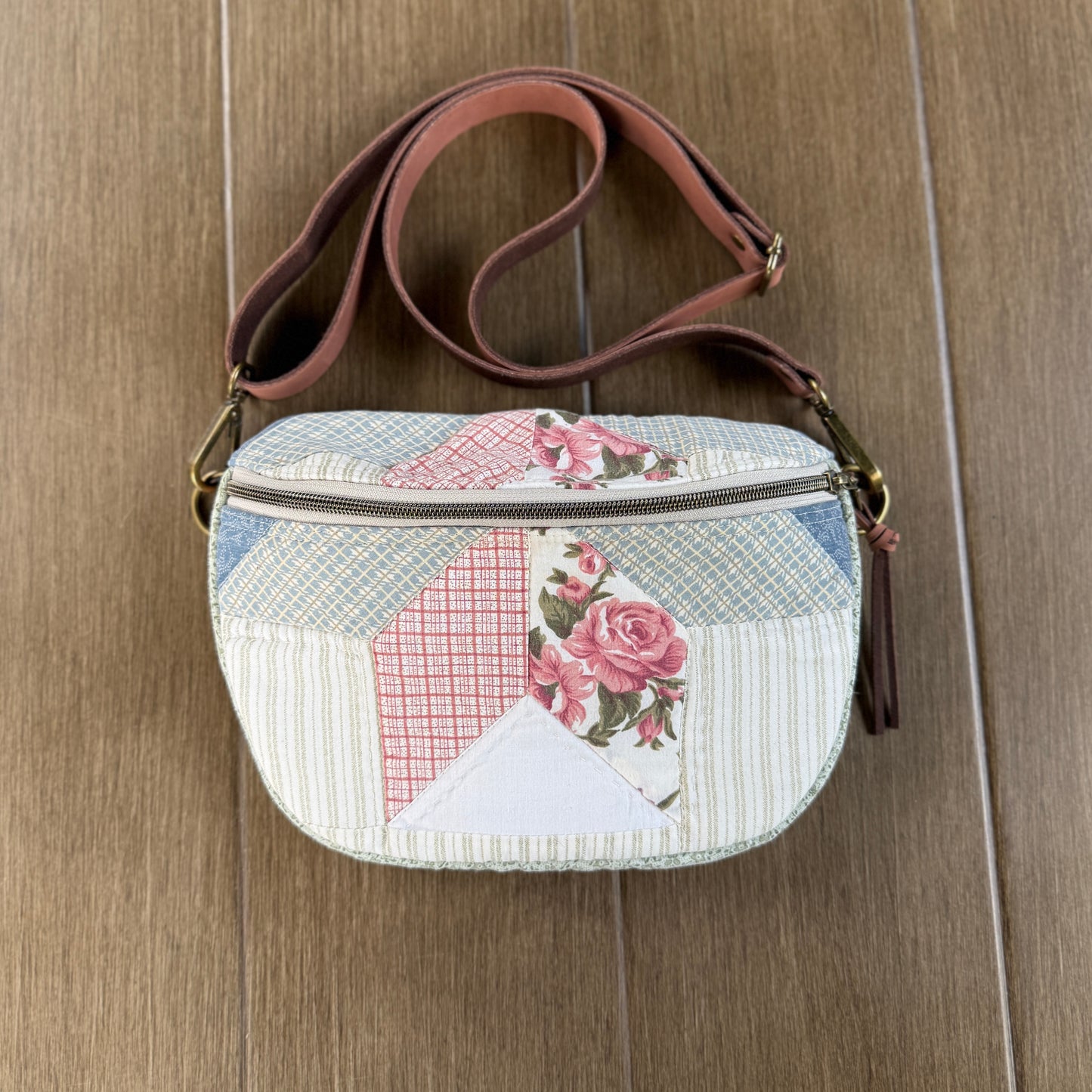 Upcycled Quilt Bag - Cotton Candy Star 4