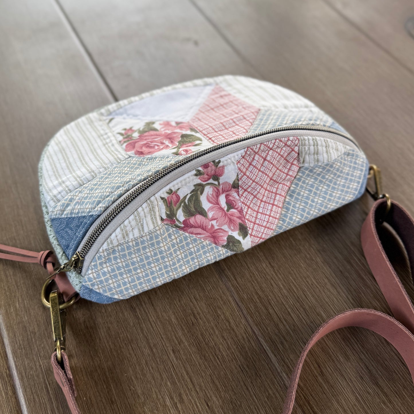 Upcycled Quilt Bag - Cotton Candy Star 4