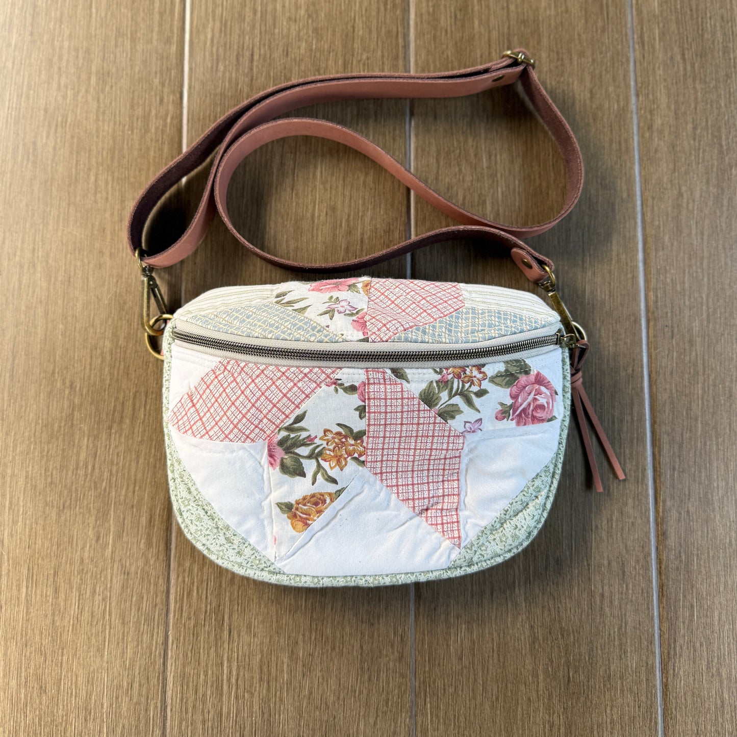 Upcycled Quilt Bag - Cotton Candy Star 5