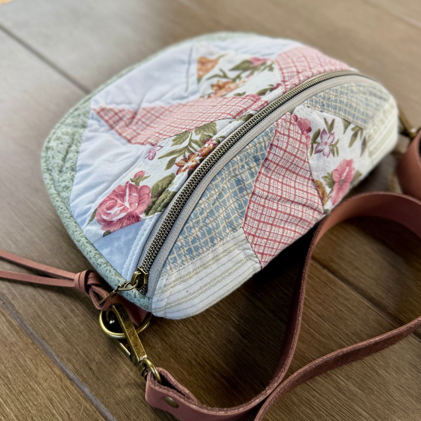Upcycled Quilt Bag - Cotton Candy Star 5