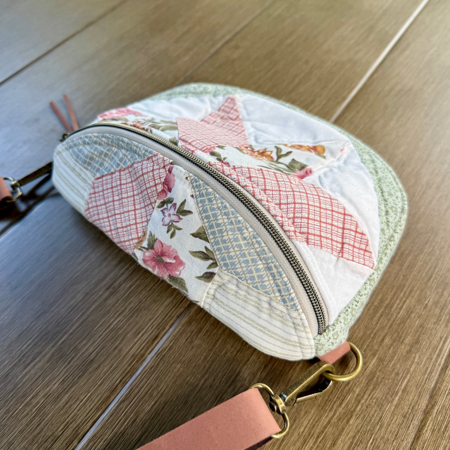 Upcycled Quilt Bag - Cotton Candy Star 5