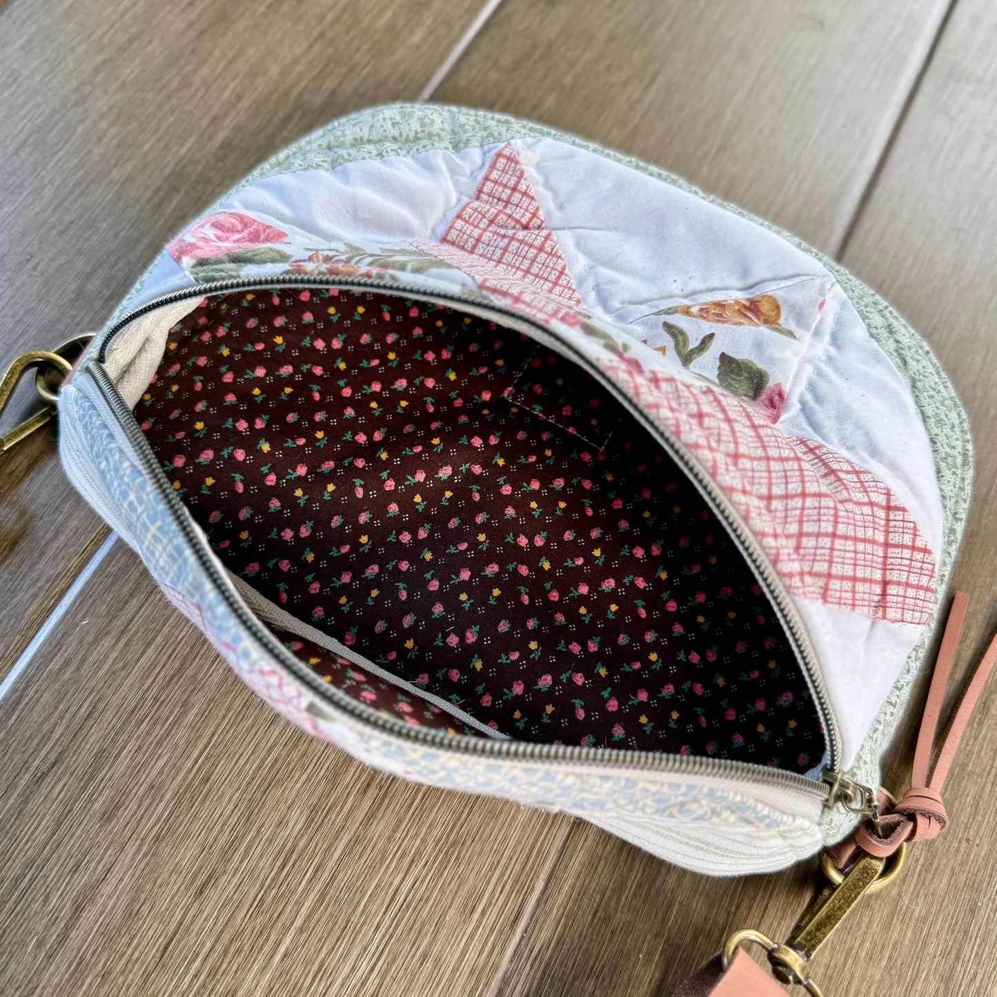 Upcycled Quilt Bag - Cotton Candy Star 5