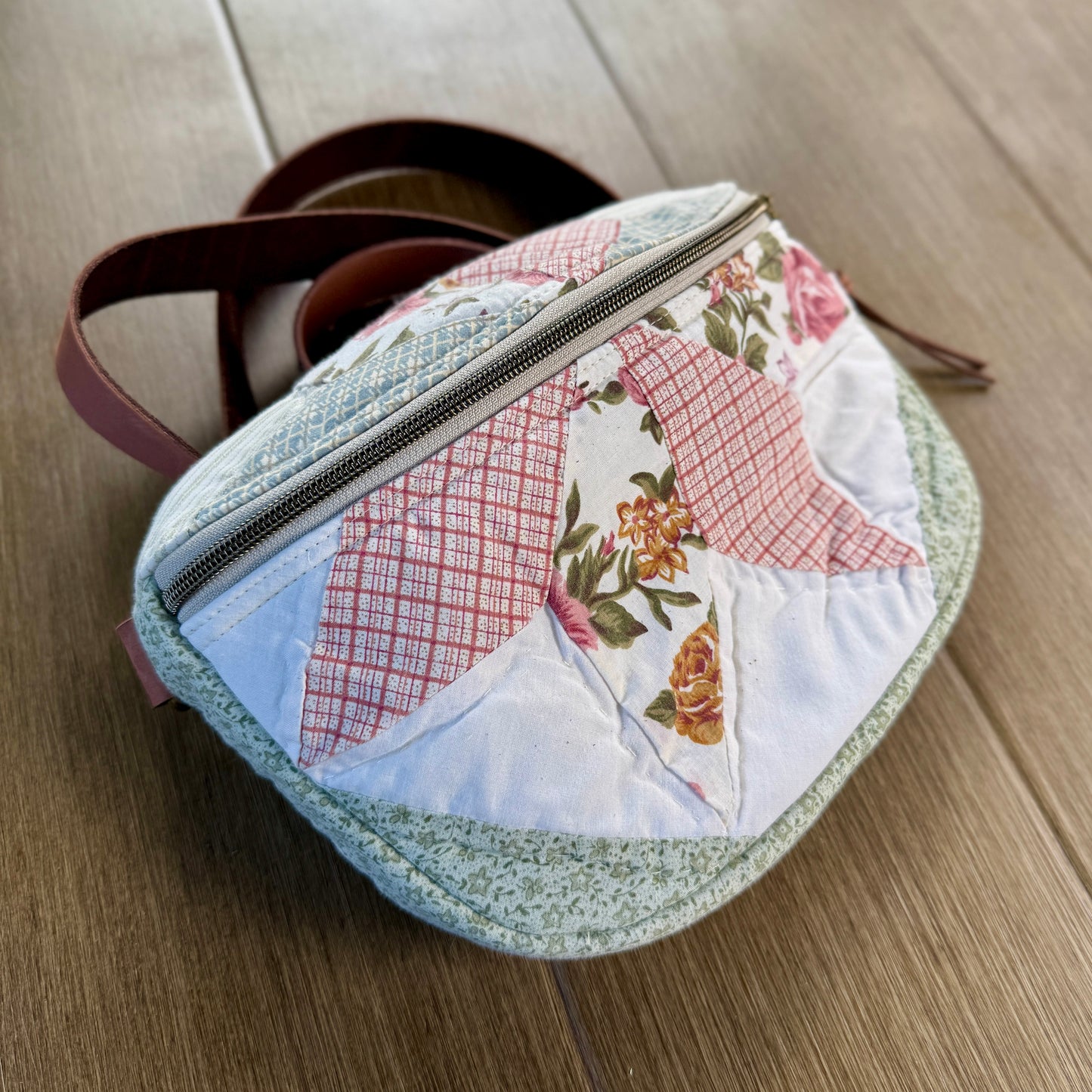 Upcycled Quilt Bag - Cotton Candy Star 5