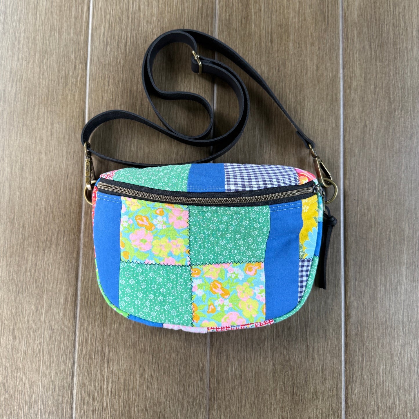Upcycled Quilt Bag - Patchwork Picnic