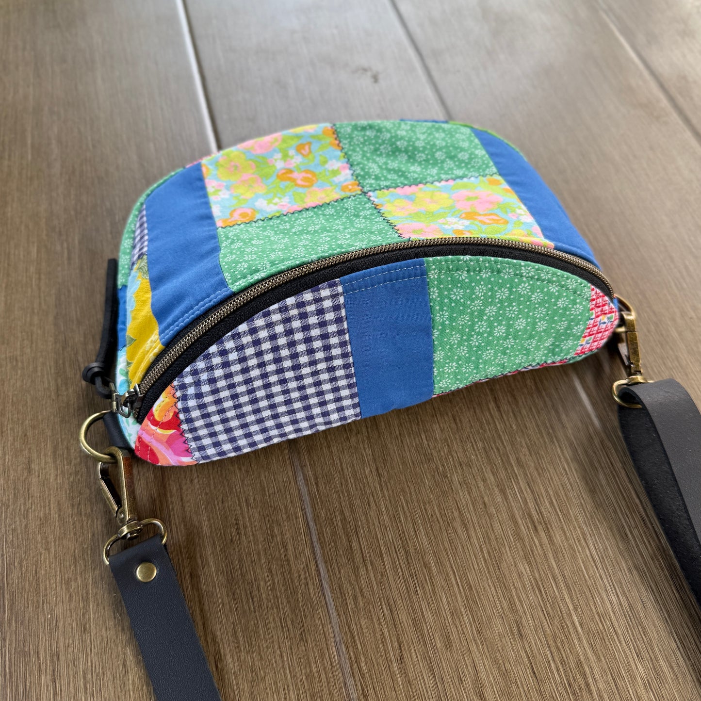 Upcycled Quilt Bag - Patchwork Picnic