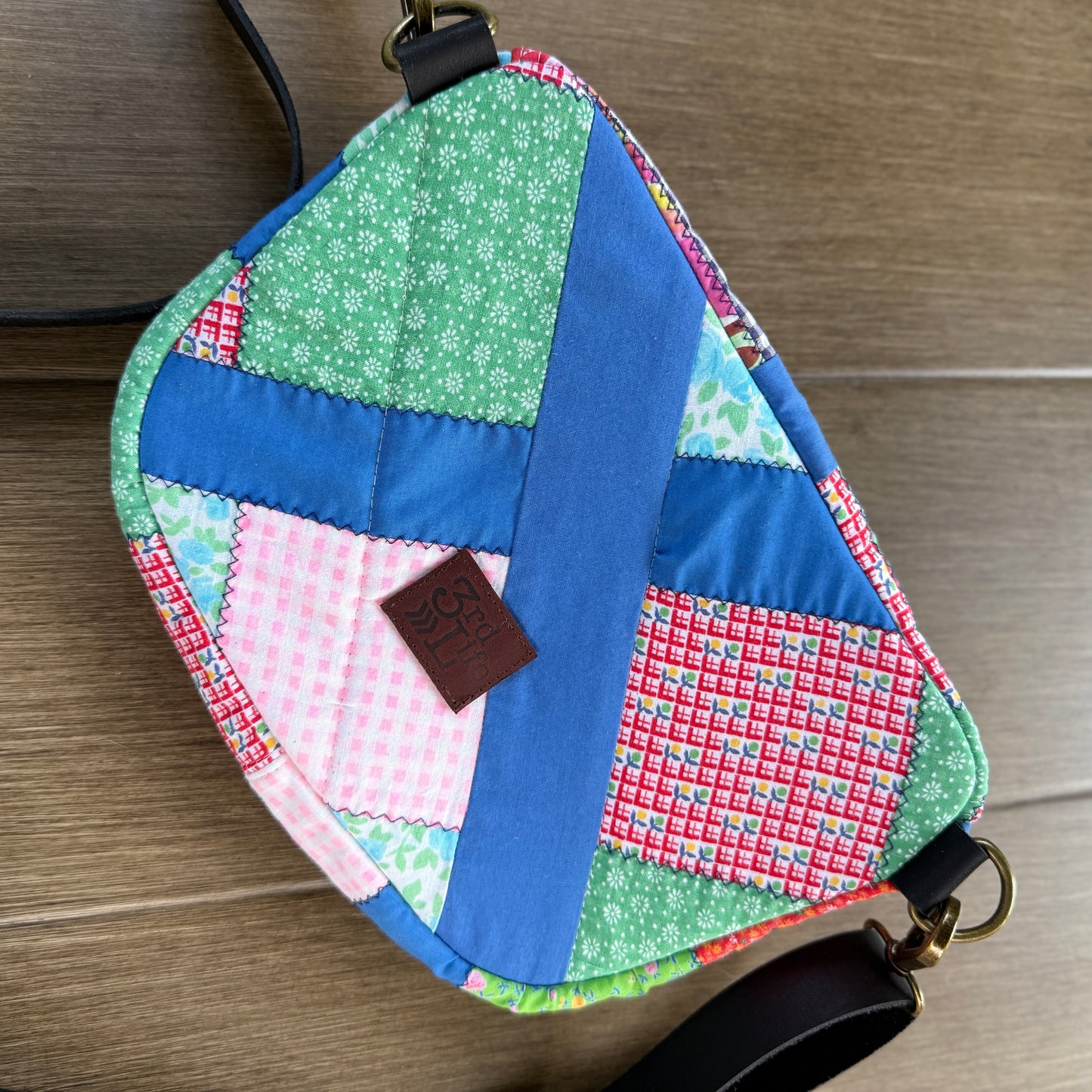 Upcycled Quilt Bag - Patchwork Picnic