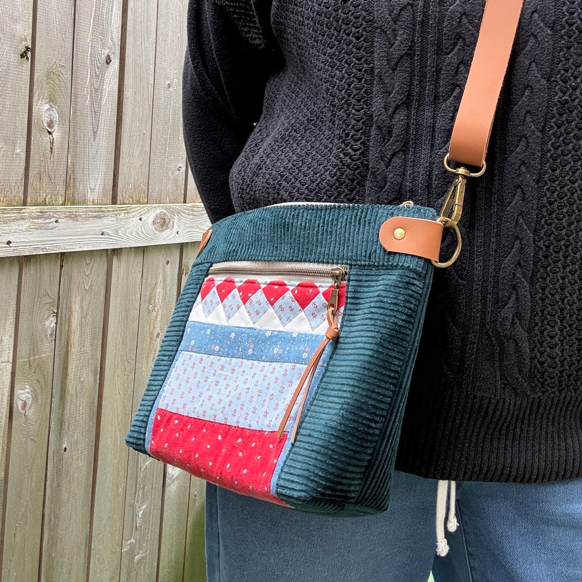 Cosy Calico, Corduroy Crossbody
