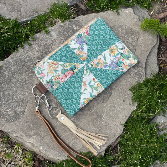 Upcycled Quilt Zippered Pouch