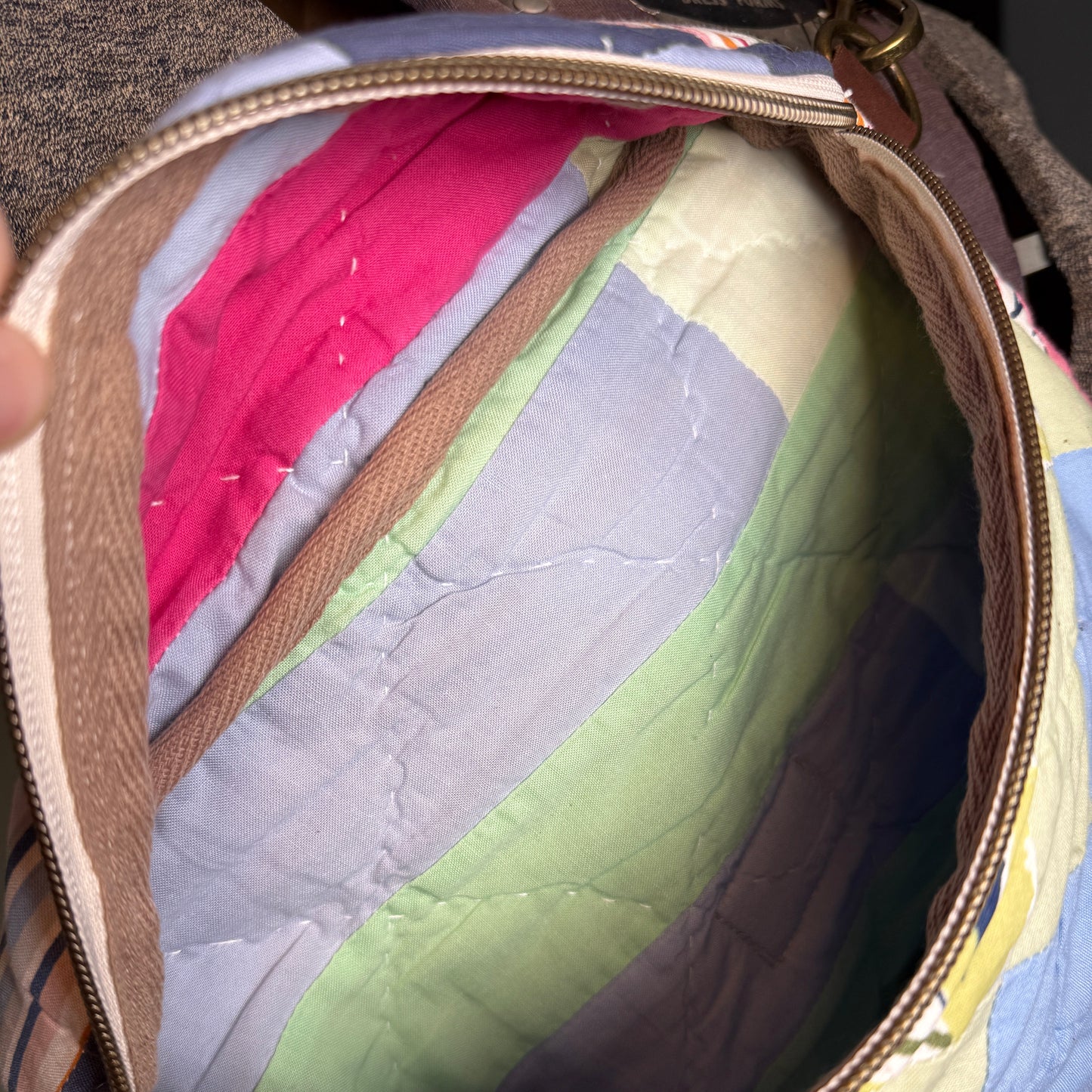 Upcycled Quilt Bag #7