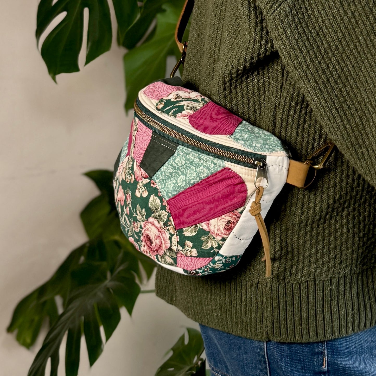 Upcycled Quilt Bag - 90's Sunset