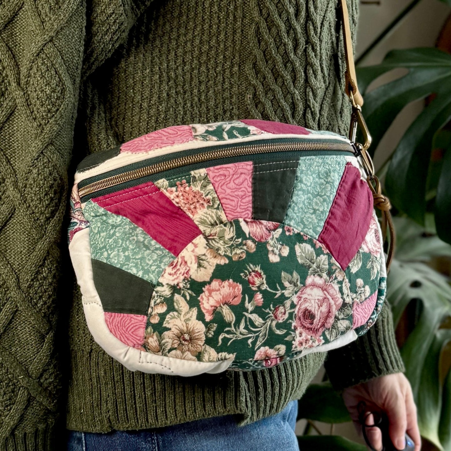 Upcycled Quilt Bag - 90's Sunset