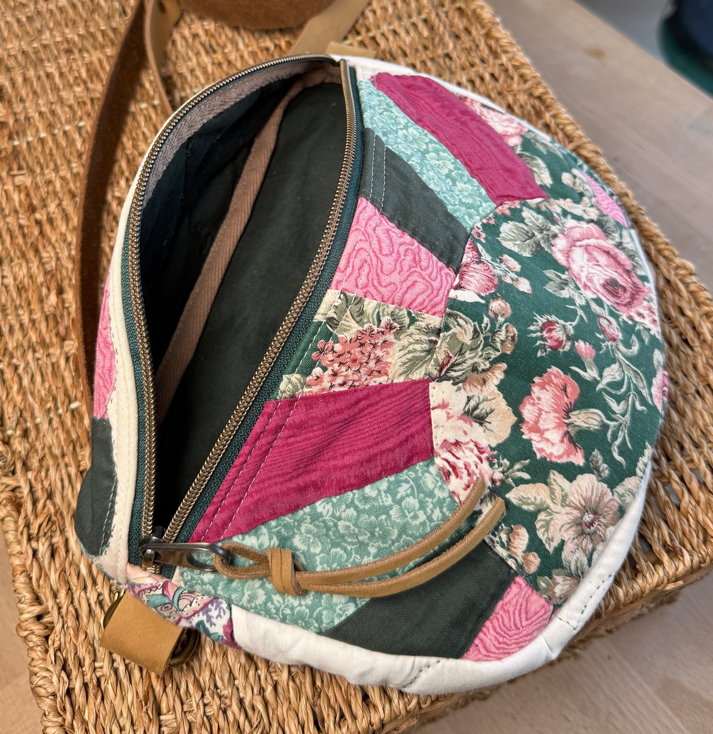 Upcycled Quilt Bag - 90's Sunset