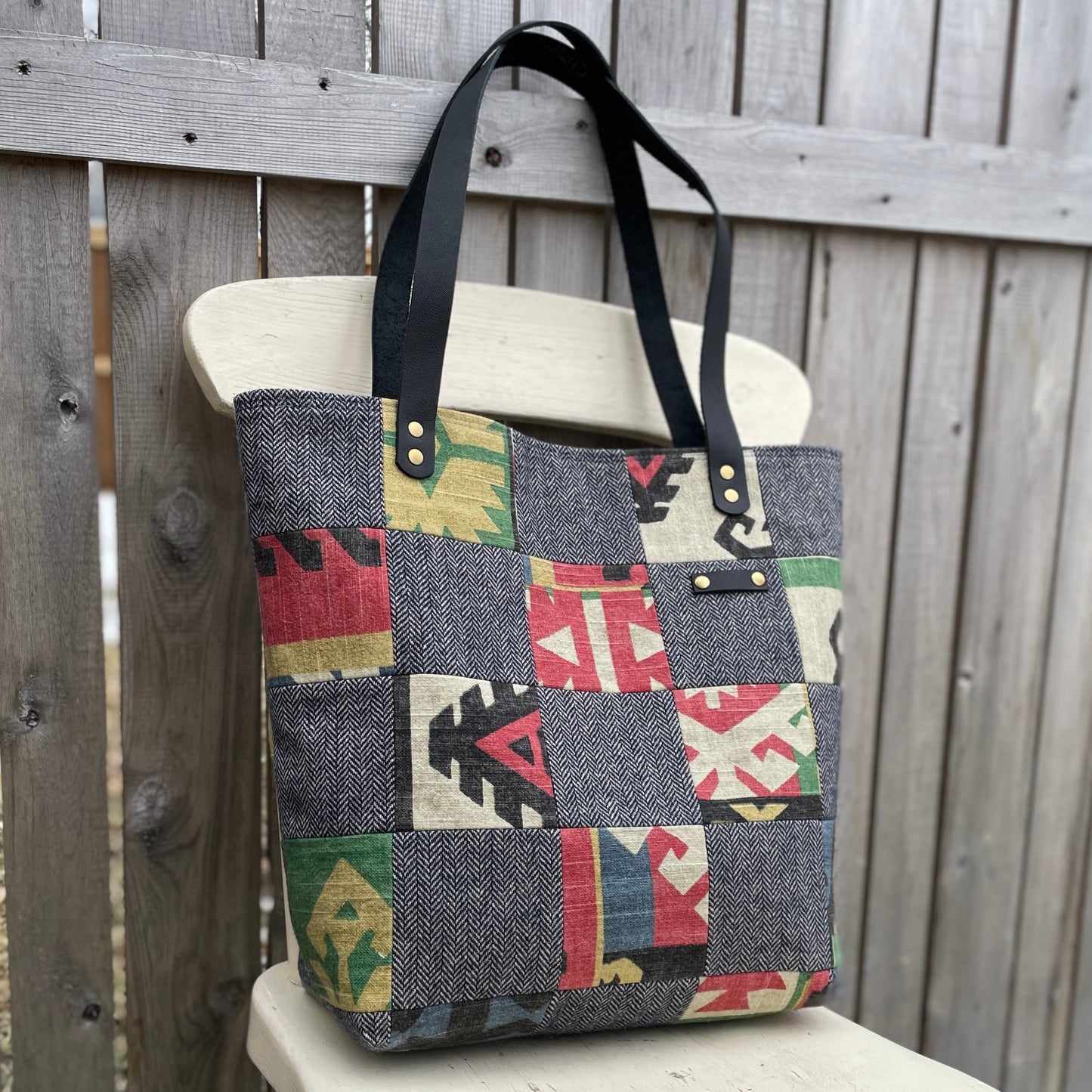Patchwork Squares - Shoulder Bag