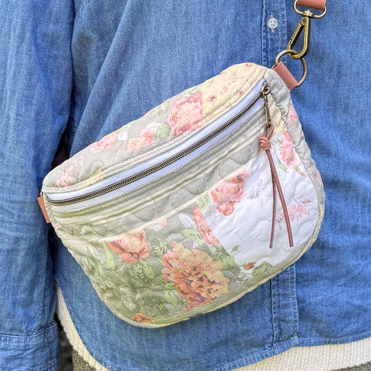 Upcycled Quilt Bag - Floral Dreams 2
