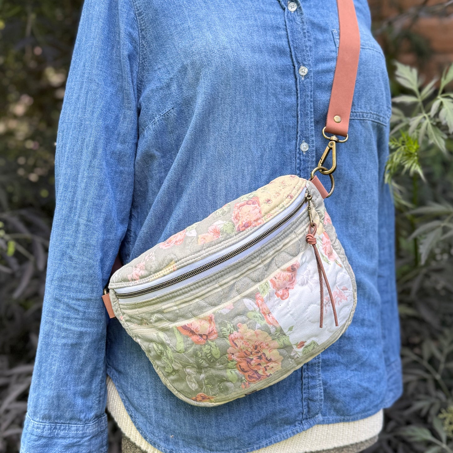 Upcycled Quilt Bag - Floral Dreams 2