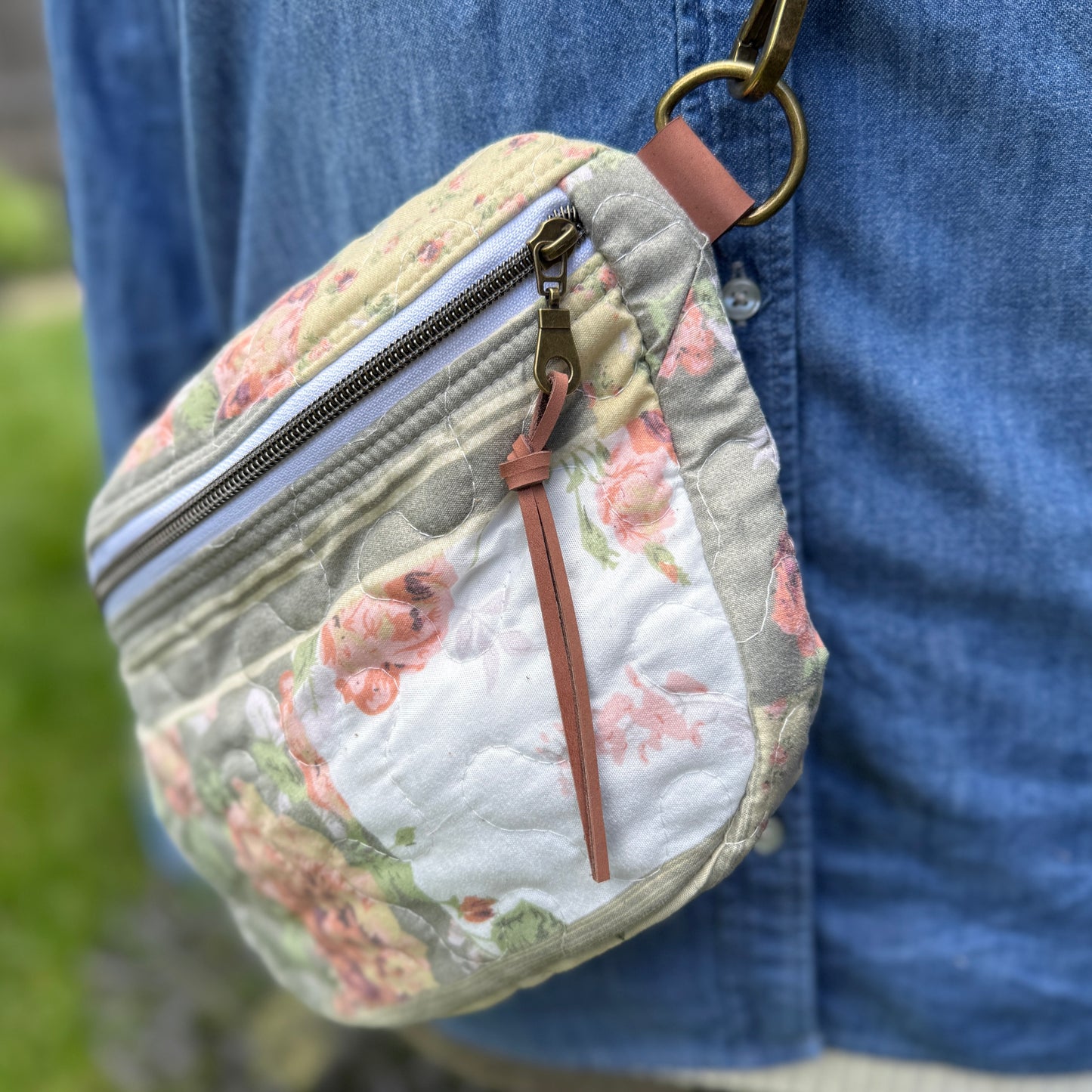 Upcycled Quilt Bag - Floral Dreams 2