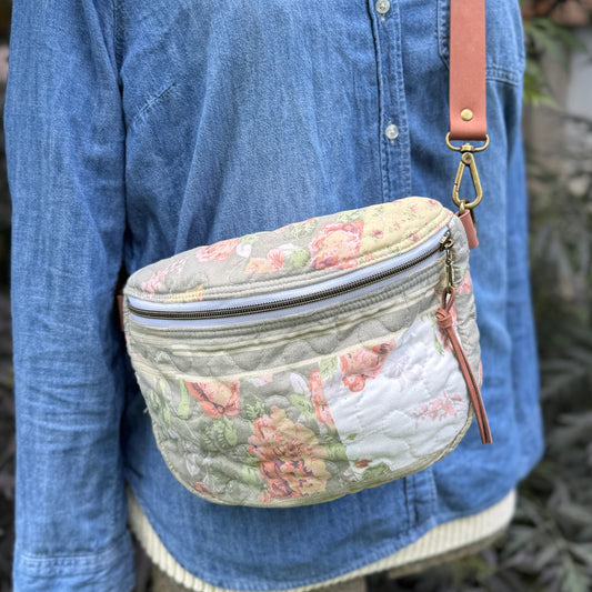 Upcycled Quilt Bag - Floral Dreams 2