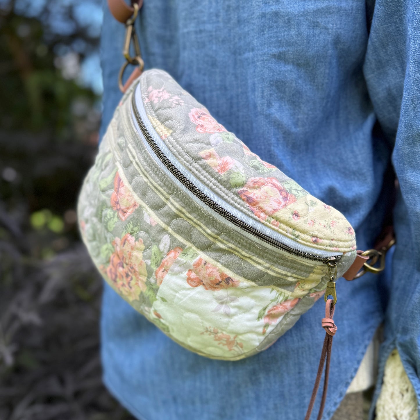 Upcycled Quilt Bag - Floral Dreams 2