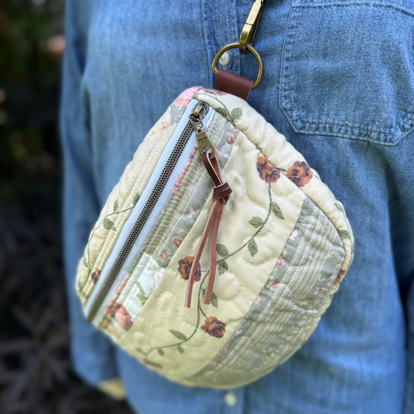 Upcycled Quilt Bag - Floral Dreams 1