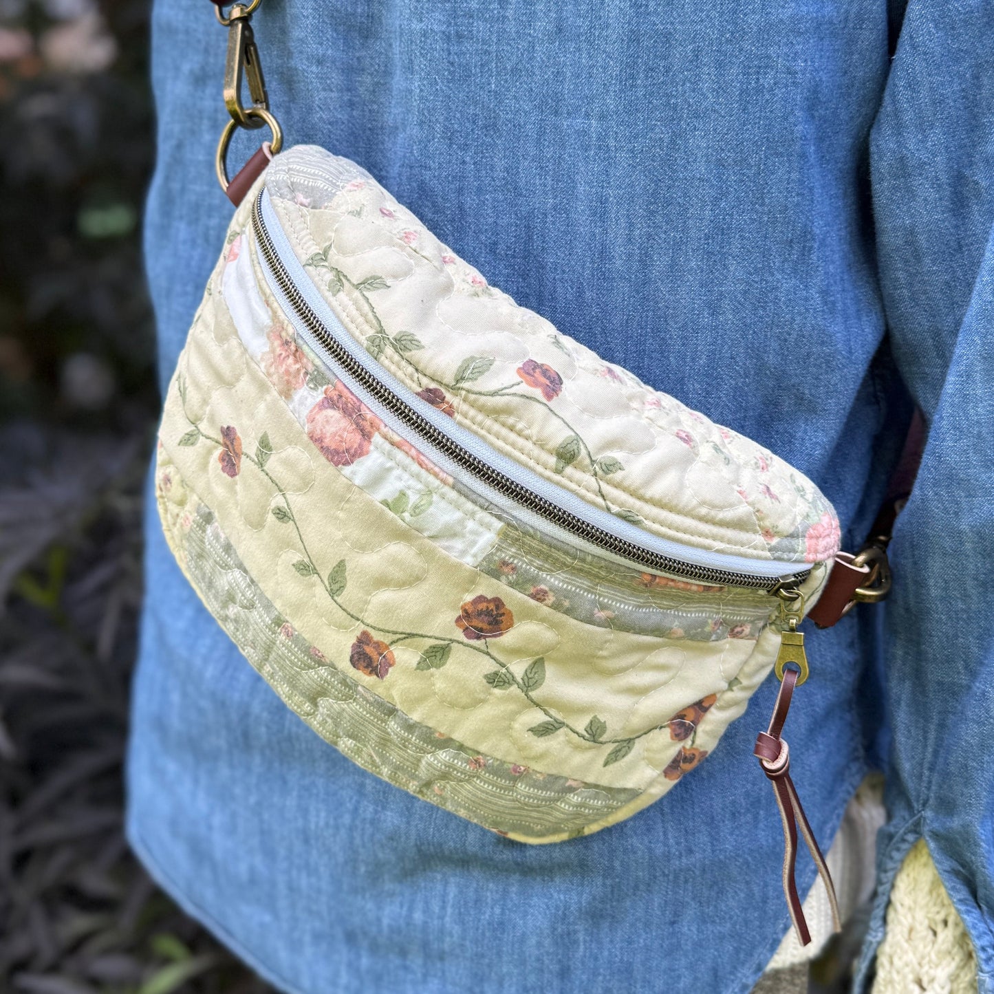 Upcycled Quilt Bag - Floral Dreams 1