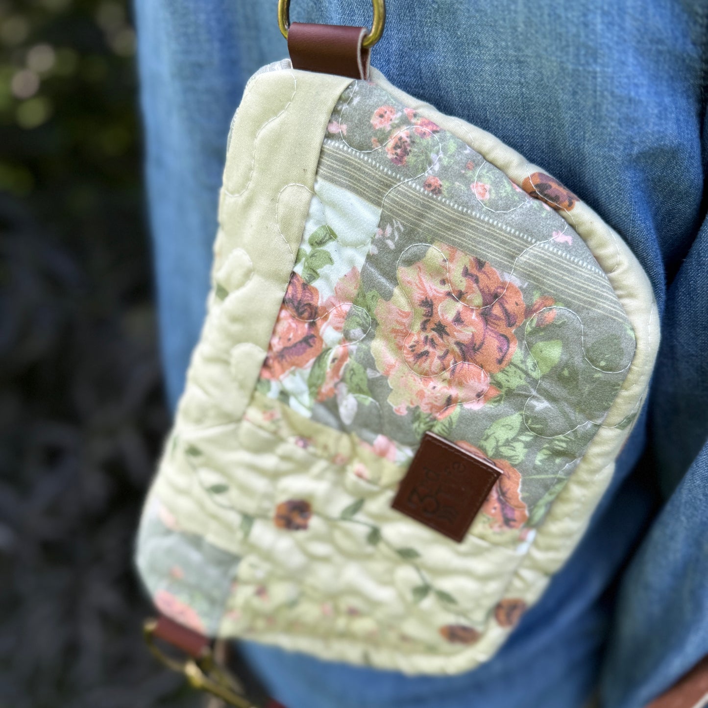 Upcycled Quilt Bag - Floral Dreams 1