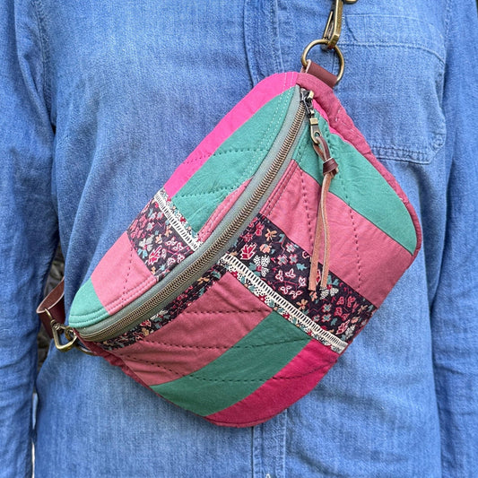 Upcycled Quilt Bag - Nostalgic Patchwork
