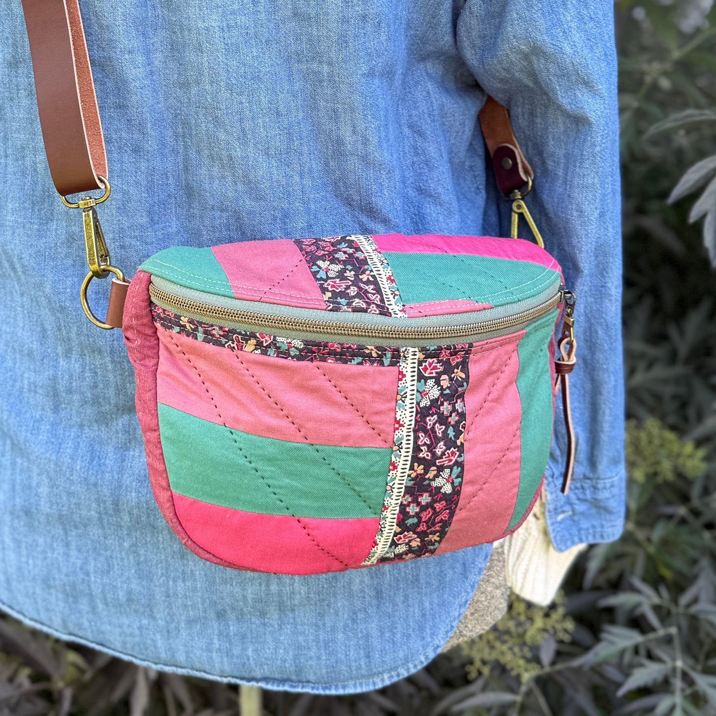 Upcycled Quilt Bag - Nostalgic Patchwork