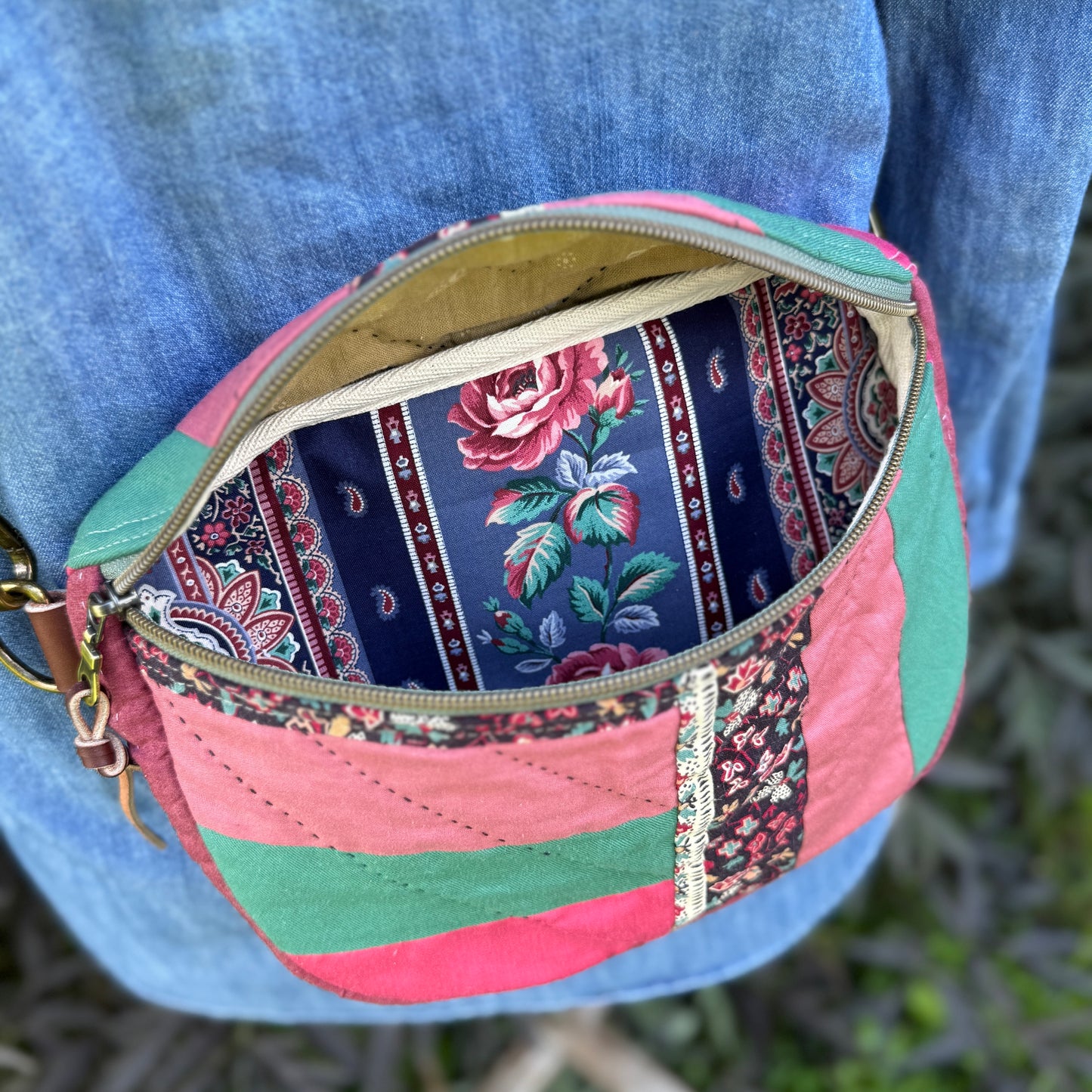 Upcycled Quilt Bag - Nostalgic Patchwork